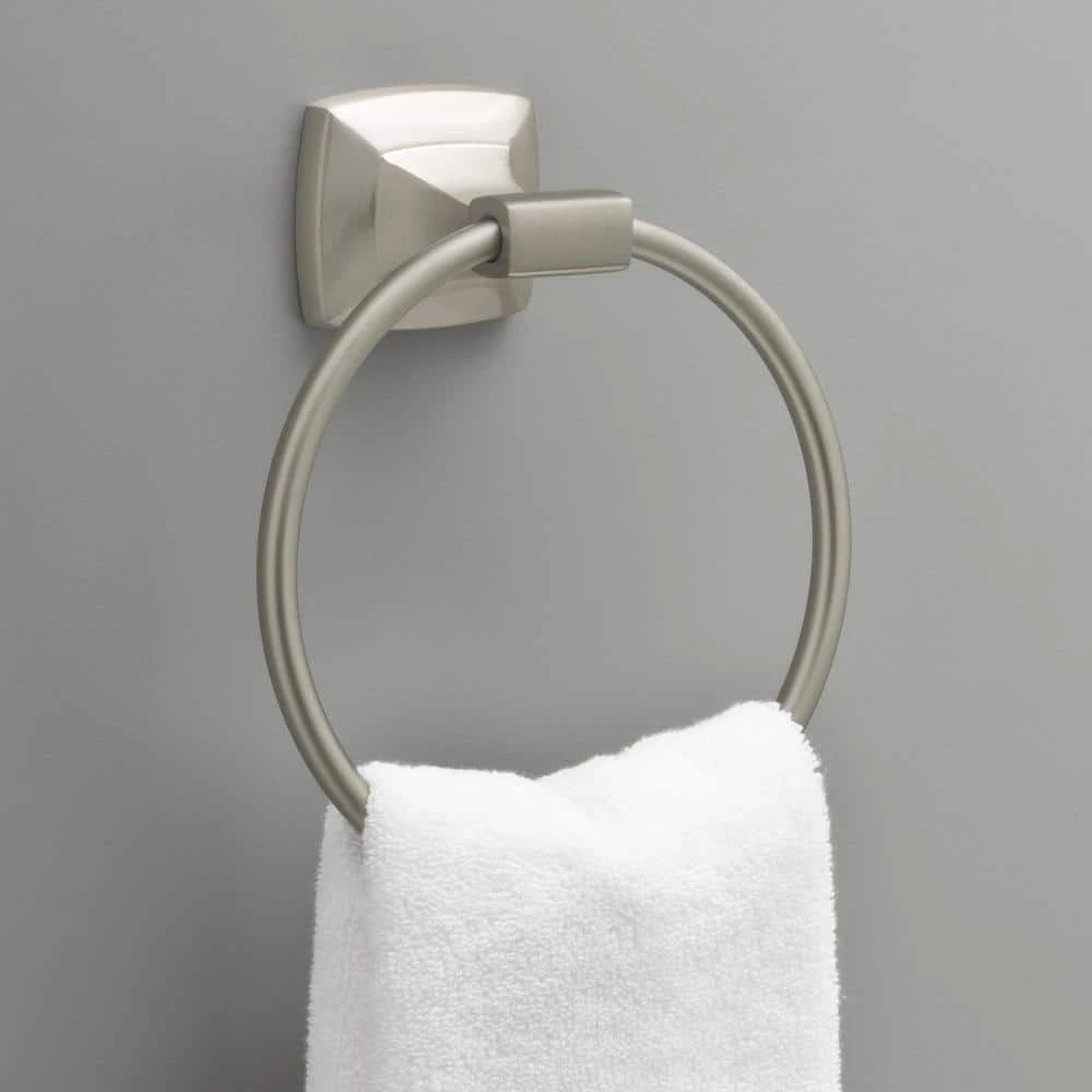 Delta Portwood Towel Ring in SpotShield Brushed Nickel 2 Delta Portwood Towel Ring in SpotShield Brushed Nickel - Image 2