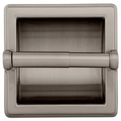 Franklin Brass Recessed Toilet Paper Holder with Beveled Edges in Brushed Nickel -Bathroom Accessories Sales brushed nickel franklin brass toilet paper holders 9097sn 66 1000