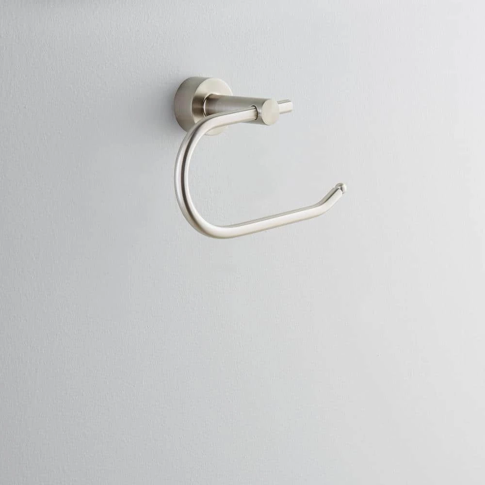 Glacier Bay Innburg Single Post Toilet Paper Holder in Brushed Nickel 2 Glacier Bay Innburg Single Post Toilet Paper Holder in Brushed Nickel - Image 2