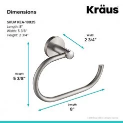KRAUS Elie 4-Piece Bath Hardware Set with 24 in. Towel Bar, Paper Holder, Towel Ring and Robe Hook in Brushed Nickel -Bathroom Accessories Sales brushed nickel kraus bathroom accessory sets c kea 188bn 1d 1000