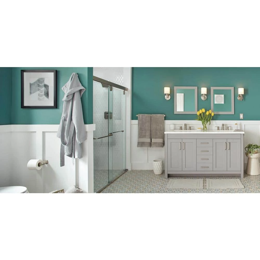 MOEN Genta LX 24 in. Towel Bar in Brushed Nickel 9 MOEN Genta LX 24 in. Towel Bar in Brushed Nickel - Image 9