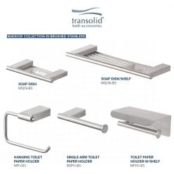 Transolid Maddox Wall-Mount 16 in. Soap Dish -Bathroom Accessories Sales brushed stainless transolid soap dishes msd16 bs 76 1000