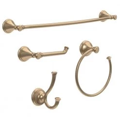 Delta Cassidy 4-Piece Bath Hardware Set in Champagne Bronze