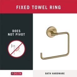 Delta Trinsic Open Towel Ring in Champagne Bronze -Bathroom Accessories Sales champagne bronze delta towel rings 759460 cz 76 1000
