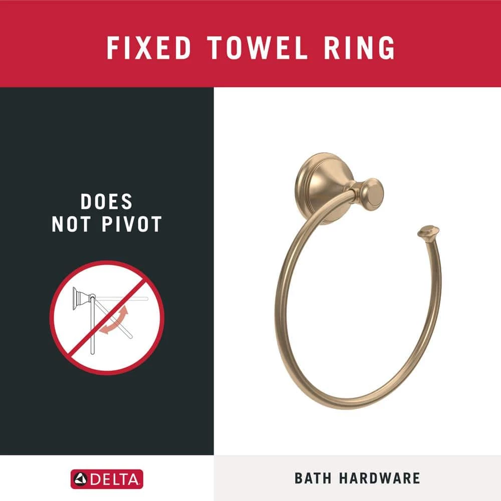 Delta Cassidy Open Towel Ring in Champagne Bronze 10 Delta Cassidy Open Towel Ring in Champagne Bronze - Image 10
