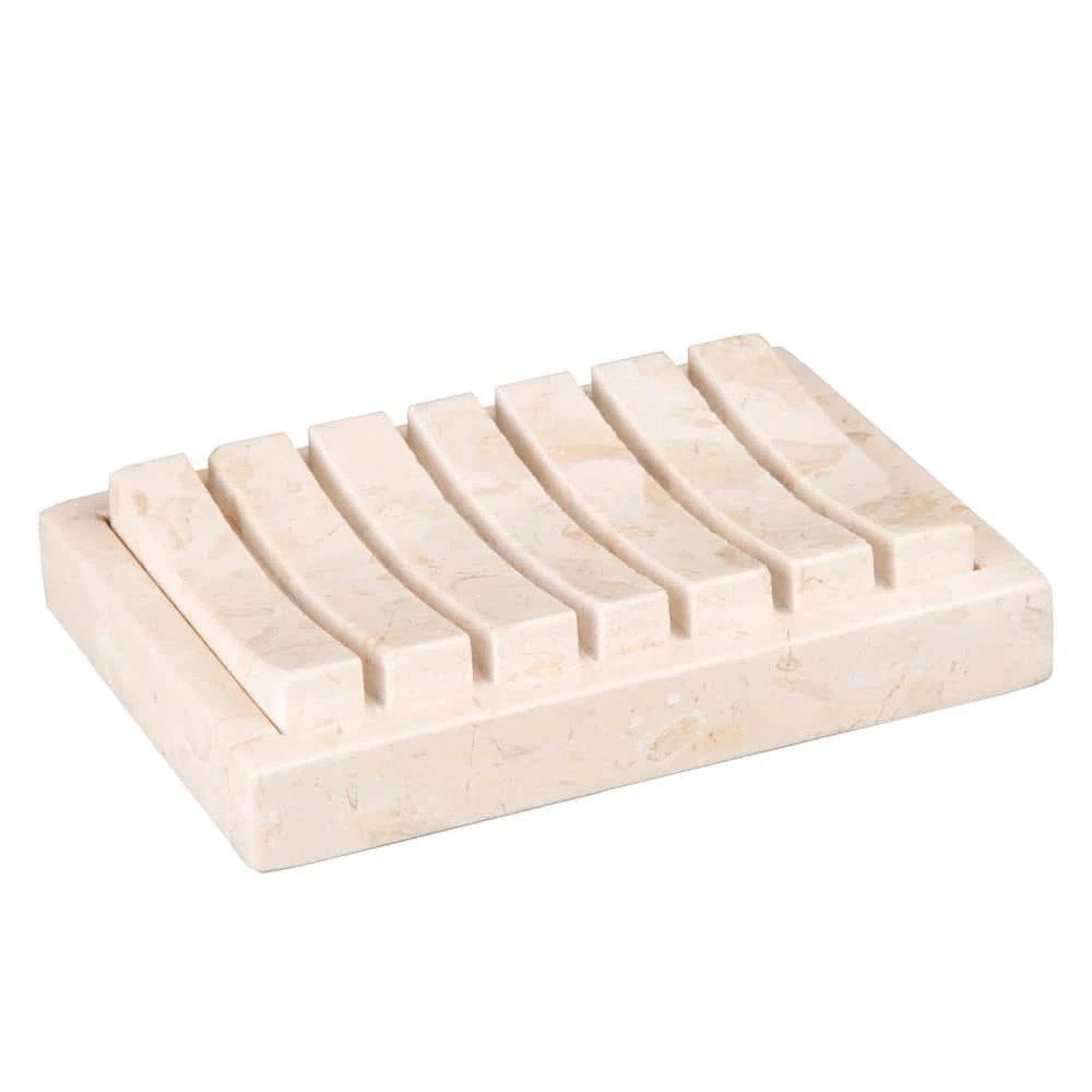 Creative Home Spa 2-Piece Soap Dish in Champagne Marble 1 Creative Home Spa 2-Piece Soap Dish in Champagne Marble