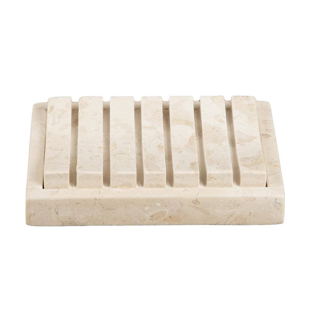 Creative Home Spa 2-Piece Soap Dish in Champagne Marble 2 Creative Home Spa 2-Piece Soap Dish in Champagne Marble - Image 2