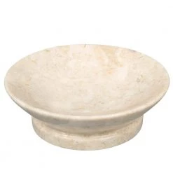 Creative Home Francesca Marble Soap Dish Soap Tray in Natural Champagne