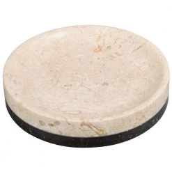 Creative Home Inverary Banded Soap Dish in Champagne Marble