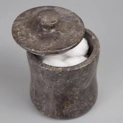 Creative Home Natural Charcoal Marble Curvy Cotton Ball Cotton Swab Holder Bathroom Accessory Storage Jar, Canister 7 Creative Home Natural Charcoal Marble Curvy Cotton Ball Cotton Swab Holder Bathroom Accessory Storage Jar, Canister -Bathroom Accessories Sales charcoal creative home bathroom storage containers 32905 4f 1000