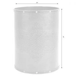 Vintiquewise 10 in. x 10 in. x 13 in. High Faux Leather Antique Design Waste Bin -Bathroom Accessories Sales cherry bathroom trash cans qi003103 44 1000