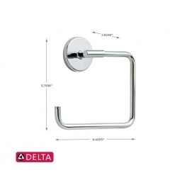 Delta Lyndall 3-Piece Bath Hardware Set with Towel Ring Toilet Paper Holder and 24 in. Towel Bar in Chrome -Bathroom Accessories Sales chrome delta bathroom hardware sets ldl63 pc 66 1000