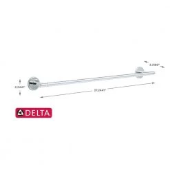 Delta Lyndall 24 in. Towel Bar in Chrome -Bathroom Accessories Sales chrome delta towel bars ldl24 pc 1f 1000