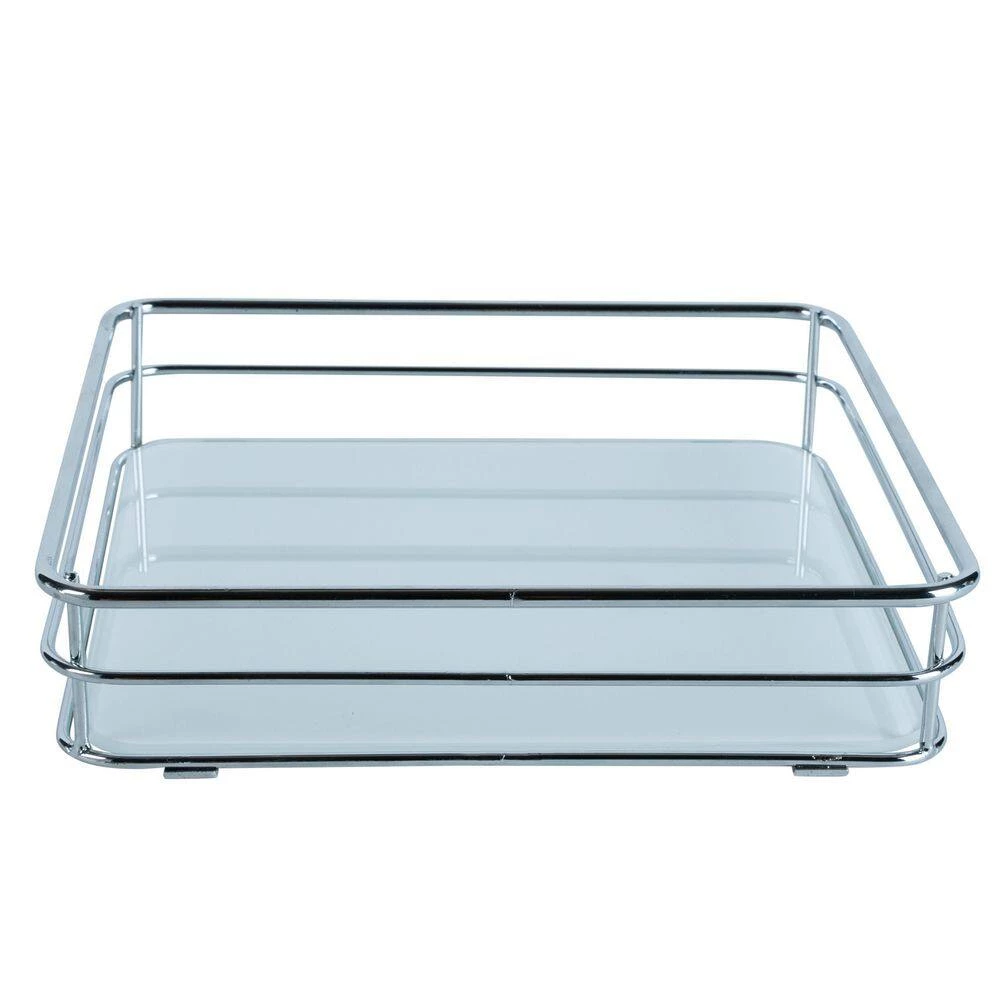 Elle Decor Limoges Square Vanity Tray in Chrome 5 Elle Decor Limoges Square Vanity Tray in Chrome - Image 5