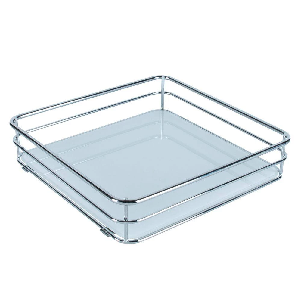 Elle Decor Limoges Square Vanity Tray in Chrome 6 Elle Decor Limoges Square Vanity Tray in Chrome - Image 6