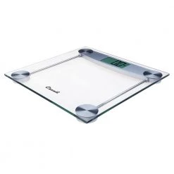 Escali Digital Clear Glass Bathroom Scale -Bathroom Accessories Sales chrome escali bathroom scales e184 1f 1000