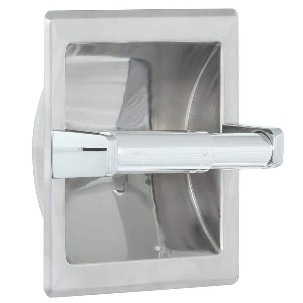 Franklin Brass Futura Recessed Toilet Paper Holder in Chrome 1 Franklin Brass Futura Recessed Toilet Paper Holder in Chrome