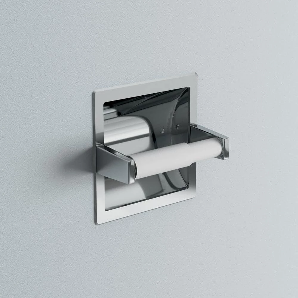 Franklin Brass Futura Recessed Toilet Paper Holder in Chrome 2 Franklin Brass Futura Recessed Toilet Paper Holder in Chrome - Image 2