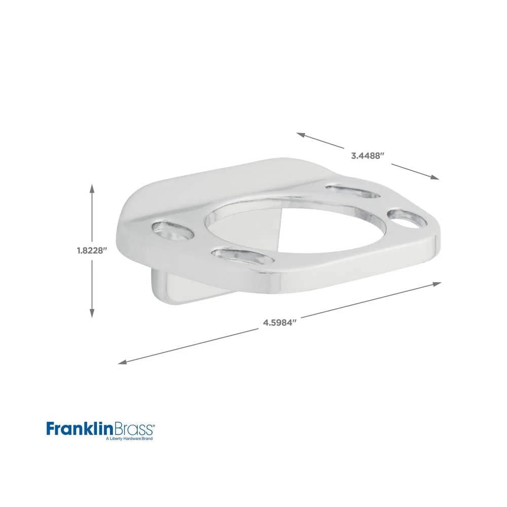Franklin Brass Futura Wall-Mounted Toothbrush Holder in Chrome 4 Franklin Brass Futura Wall-Mounted Toothbrush Holder in Chrome - Image 4