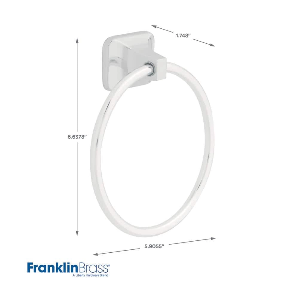 Franklin Brass Futura Towel Ring in Chrome 3 Franklin Brass Futura Towel Ring in Chrome - Image 3