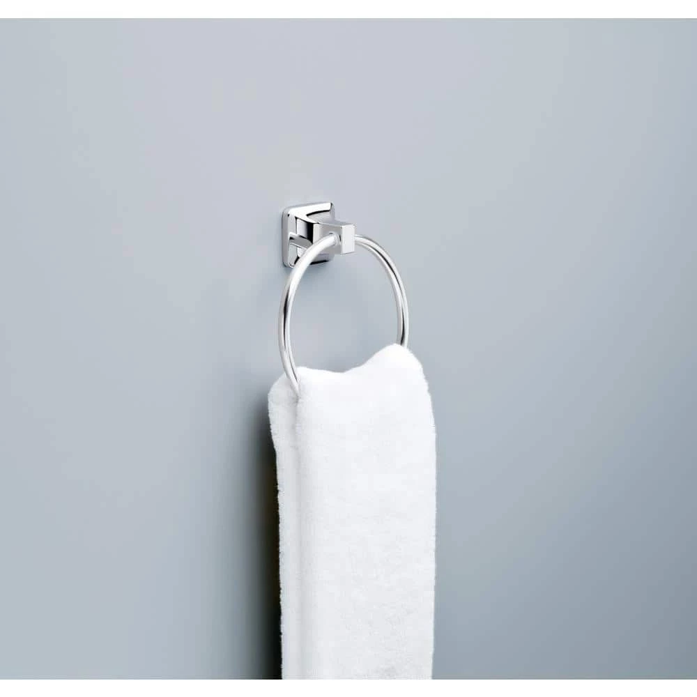 Franklin Brass Futura Towel Ring in Chrome 2 Franklin Brass Futura Towel Ring in Chrome - Image 2