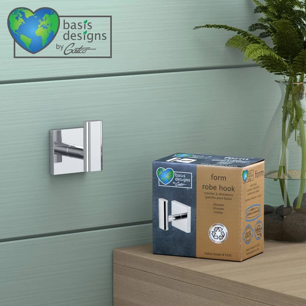 Gatco Form Robe Hook in Chrome 3 Gatco Form Robe Hook in Chrome - Image 3