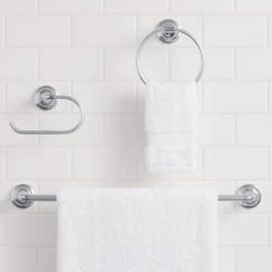 Glacier Bay Constructor 3-Piece Bath Hardware Set with Expandable Towel Bar, Towel Ring, and Toilet Paper Holder in Chrome 9 Glacier Bay Constructor 3-Piece Bath Hardware Set with Expandable Towel Bar, Towel Ring, and Toilet Paper Holder in Chrome -Bathroom Accessories Sales chrome glacier bay bathroom hardware sets 20118 0001 40 1000