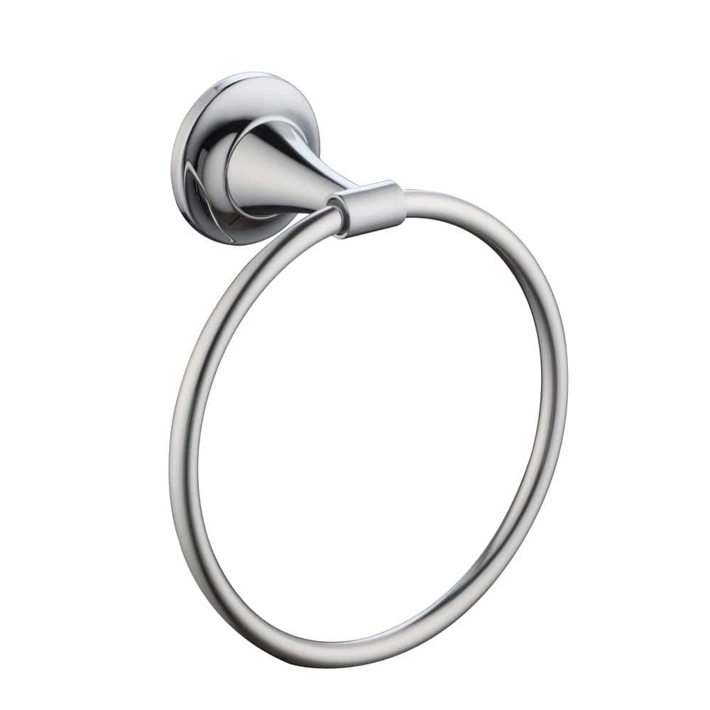 Glacier Bay Constructor Towel Ring in Chrome 1 Glacier Bay Constructor Towel Ring in Chrome