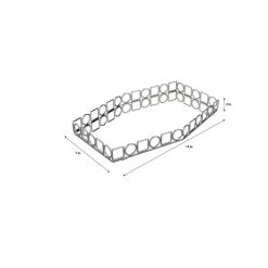 Home Details Circles and Squares Large Mirror Vanity Tray 9 Home Details Circles and Squares Large Mirror Vanity Tray -Bathroom Accessories Sales chrome home details bathroom trays 26408 chr 1f 1000