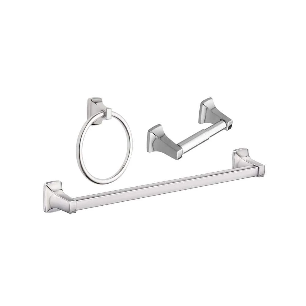 MOEN Adler 3-Piece Bath Hardware Set with 18 in. Towel Bar in Chrome 1 MOEN Adler 3-Piece Bath Hardware Set with 18 in. Towel Bar in Chrome