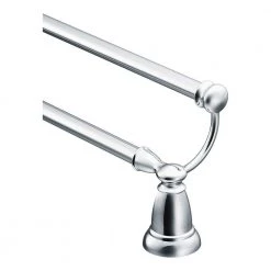 MOEN Banbury 24 in. Double Towel Bar in Chrome -Bathroom Accessories Sales chrome moen towel bars y2622ch 4f 1000