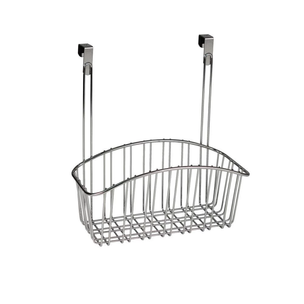 Spectrum Contempo 10.5 in. W x 6.375 in. D x 14 in. H Over the Cabinet Medium Basket in Chrome 2 Spectrum Contempo 10.5 in. W x 6.375 in. D x 14 in. H Over the Cabinet Medium Basket in Chrome - Image 2