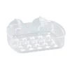 Bath Bliss Small Soap Dish with Suction in Clear