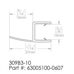 DreamLine 23-7/8 in. L Clear Bottom Sweep Vinyl for 3/8 in. Glass Shower Door 5 DreamLine 23-7/8 in. L Clear Bottom Sweep Vinyl for 3/8 in. Glass Shower Door -Bathroom Accessories Sales clear dreamline bathtub accessories 63005100 0607 40 1000