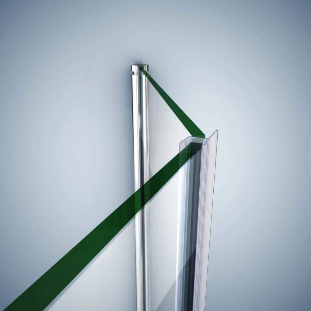 DreamLine 23-7/8 in. L Clear Bottom Sweep Vinyl for 3/8 in. Glass Shower Door 2 DreamLine 23-7/8 in. L Clear Bottom Sweep Vinyl for 3/8 in. Glass Shower Door - Image 2