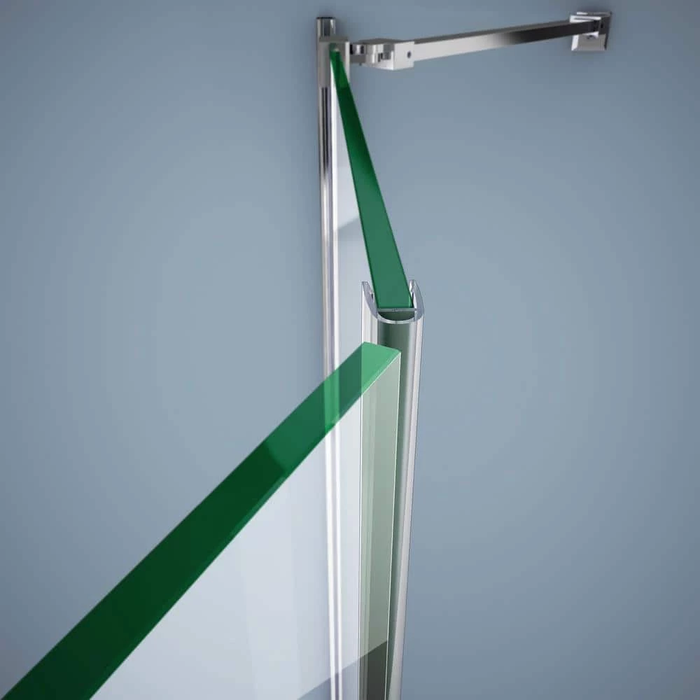 DreamLine 78-1/2 in. L Clear Bumper Seal for 1/2 in. (12 mm) Glass Shower Door 2 DreamLine 78-1/2 in. L Clear Bumper Seal for 1/2 in. (12 mm) Glass Shower Door - Image 2