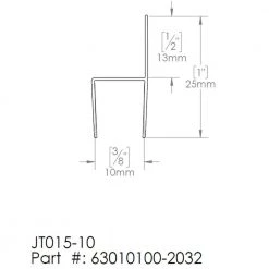 DreamLine 80 in. L x 3/8 in. W Clear Inline Strike Vinyl for Glass Shower Door -Bathroom Accessories Sales clear dreamline bathtub accessories 63010100 2032 40 1000