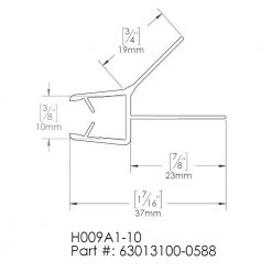 DreamLine 23-1/8 in. L Clear Bottom Sweep Vinyl for 3/8 in. Glass Shower Door 5 DreamLine 23-1/8 in. L Clear Bottom Sweep Vinyl for 3/8 in. Glass Shower Door -Bathroom Accessories Sales clear dreamline bathtub accessories 63013100 0588 40 1000