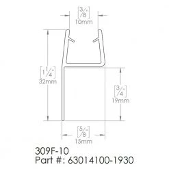 DreamLine 76 in. L Clear Vinyl Seal for 3/8 in. Glass Shower Door -Bathroom Accessories Sales clear dreamline bathtub accessories 63014100 1930 40 1000