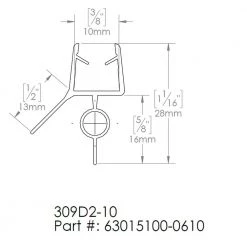 DreamLine 24 in. L Clear Bottom Sweep Vinyl for 3/8 in. Glass Shower Door 5 DreamLine 24 in. L Clear Bottom Sweep Vinyl for 3/8 in. Glass Shower Door -Bathroom Accessories Sales clear dreamline bathtub accessories 63015100 0610 40 1000