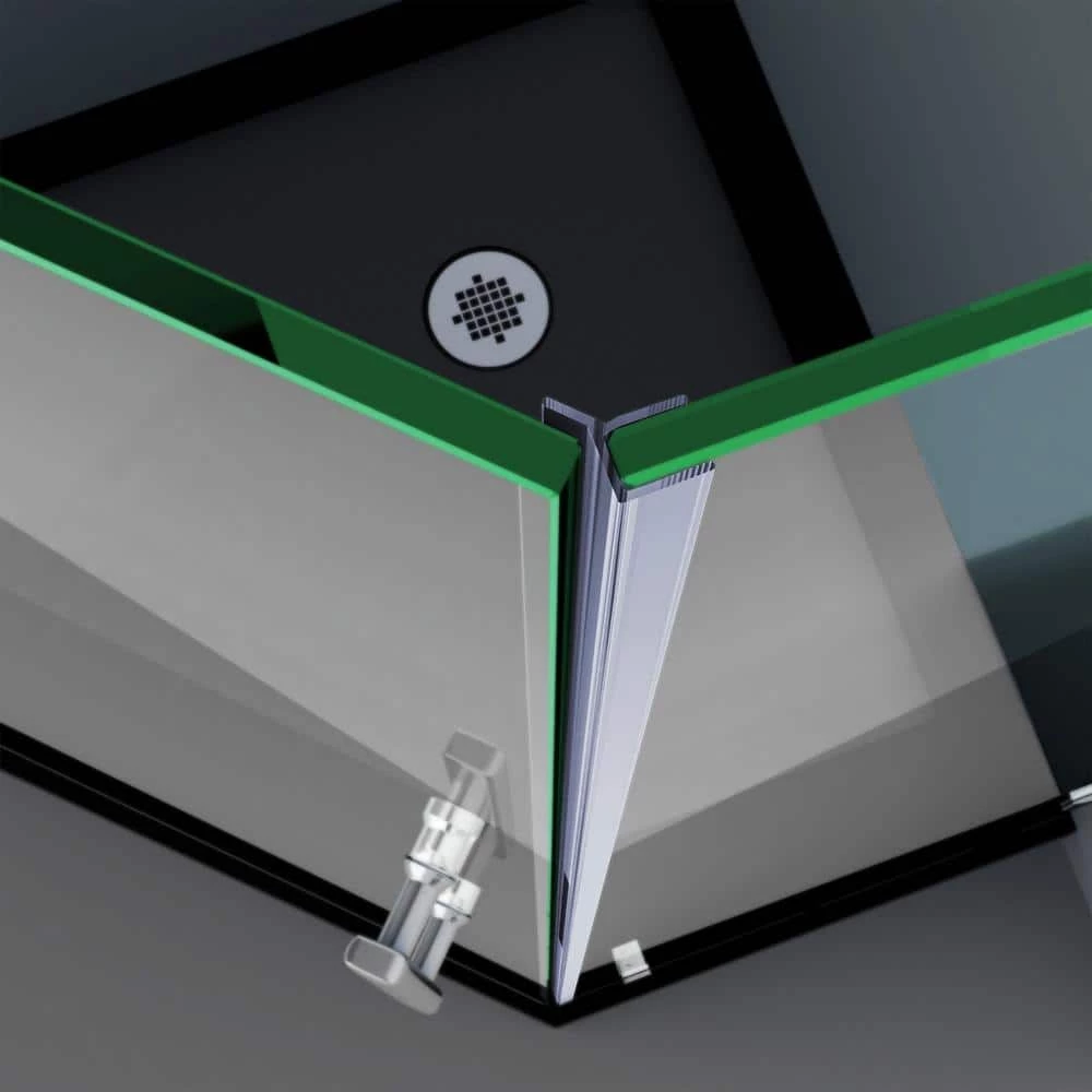 DreamLine 76 in. L Clear Vinyl Seal for 3/8 in. Glass Shower Door 2 DreamLine 76 in. L Clear Vinyl Seal for 3/8 in. Glass Shower Door - Image 2