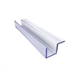 DreamLine 96 in. L Clear Return Panel Striker for 3/8 in. Glass Shower Door