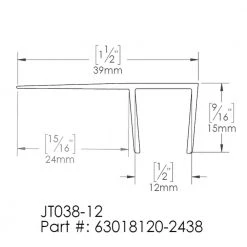 DreamLine Clear Vinyl Seal, 96 in. L, for 1/2 in. (12 mm) Glass Shower Door -Bathroom Accessories Sales clear dreamline bathtub accessories 63018120 2438 40 1000