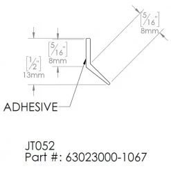 DreamLine 42 in. L Clear Drip Vinyl for 3/8 in. Glass Shower Door 5 DreamLine 42 in. L Clear Drip Vinyl for 3/8 in. Glass Shower Door -Bathroom Accessories Sales clear dreamline bathtub accessories 63023000 1067 40 1000