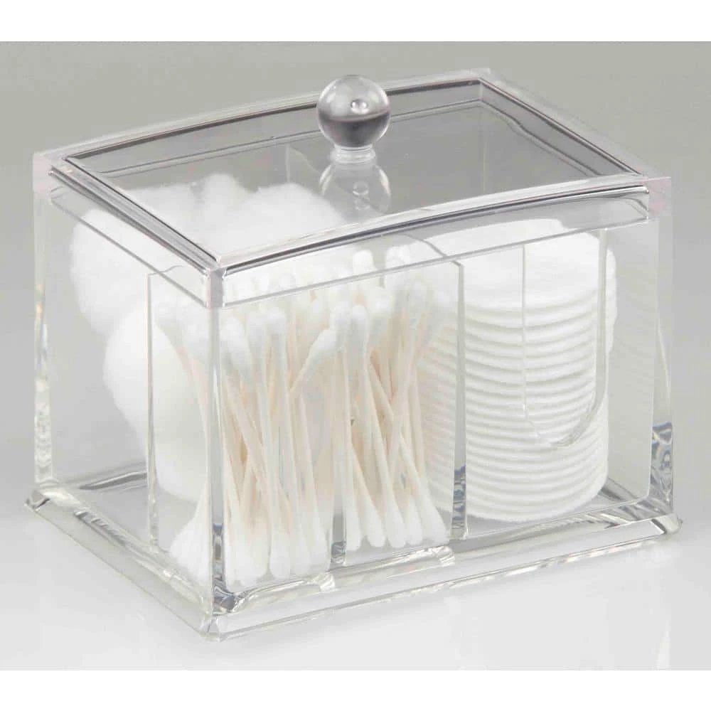 Home Basics 5.5 in. x 4.25 in. x 3.62 in. Clear Cosmetic Organizer 2 Home Basics 5.5 in. x 4.25 in. x 3.62 in. Clear Cosmetic Organizer - Image 2