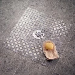 IDESIGN Orbz Stall Mat in Clear -Bathroom Accessories Sales clear idesign bathtub accessories 80329cx 4f 1000