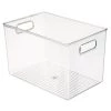 IDesign Linus Binz 12 in. x 8 in. x 8 in. in Clear