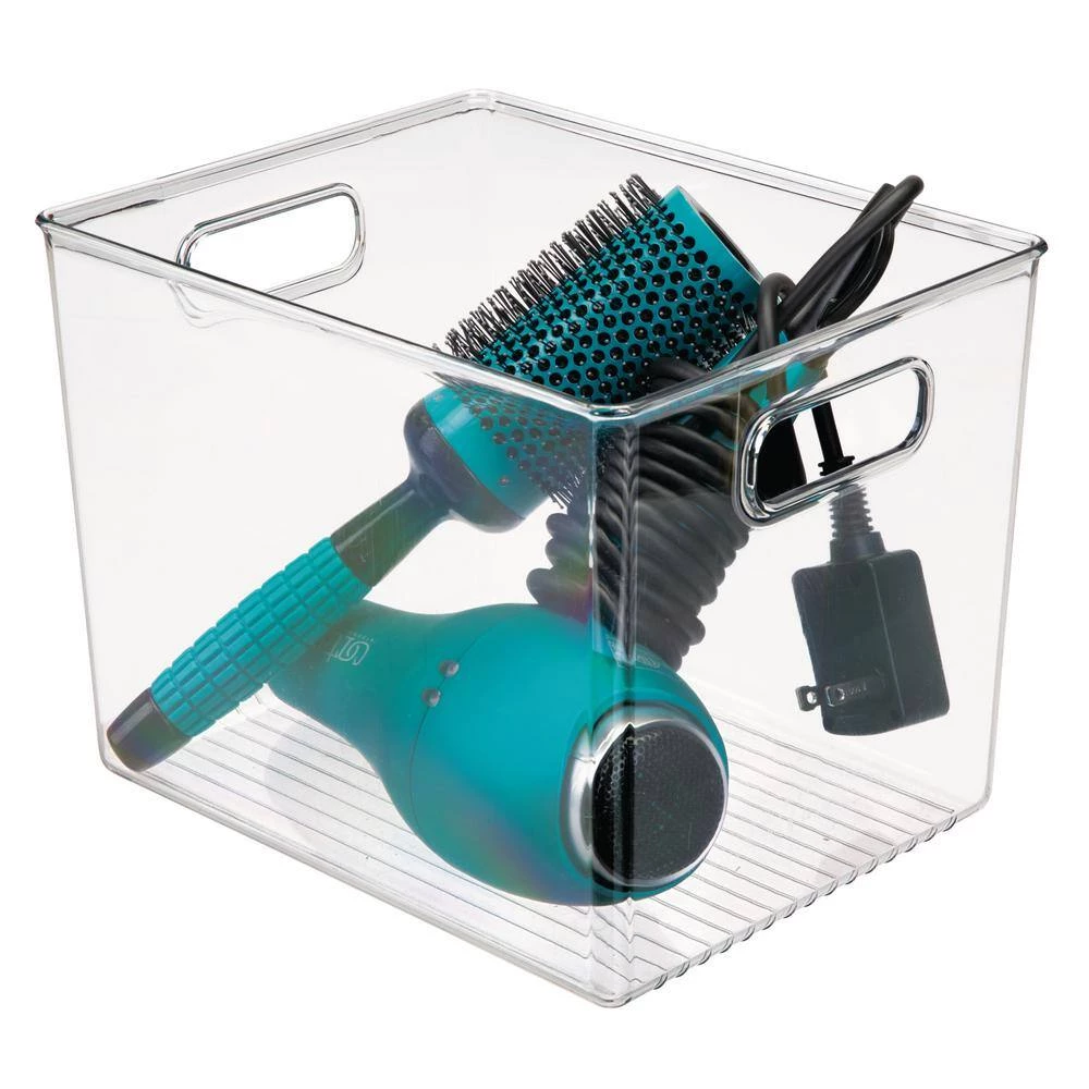 IDesign Linus Binz 10 in. x 8 in. x 8 in. in Clear 4 IDesign Linus Binz 10 in. x 8 in. x 8 in. in Clear - Image 4