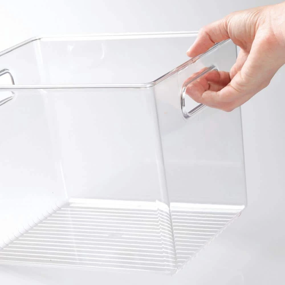 IDesign Linus Binz 10 in. x 8 in. x 8 in. in Clear 2 IDesign Linus Binz 10 in. x 8 in. x 8 in. in Clear - Image 2