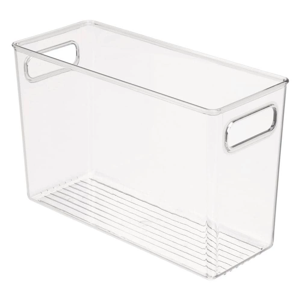 IDesign Linus Binz 5 in. x 12 in. x 8 in. in Clear 1 IDesign Linus Binz 5 in. x 12 in. x 8 in. in Clear